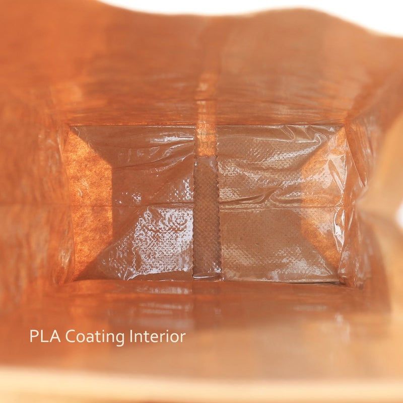 AwePackage Compostable Kraft Paper Tin Tie Bag with PLA Liner (50, 1 lbs) - Image 5